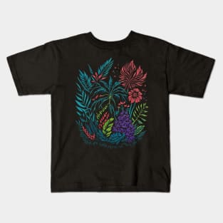 Exotic Flowers and Plants Kids T-Shirt